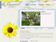 Tablet Screenshot of letournesolaptsdavis.com
